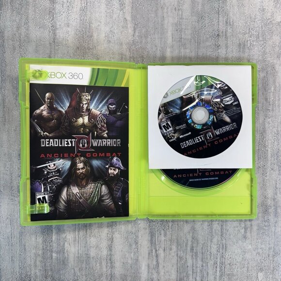Deadliest Warrior: Ancient Combat (Xbox 360, 2012) Complete CIB w/DVD TESTED - Picture 3 of 4